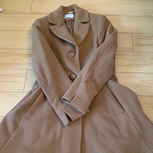 Trina Turk Wool Blend Fit and Flare Coat!